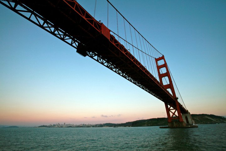 Under the Golden Gate Bridge