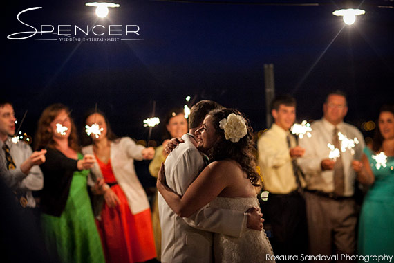 Wedding Sparkler First Dance at Bella Montagna Estate in San Jose